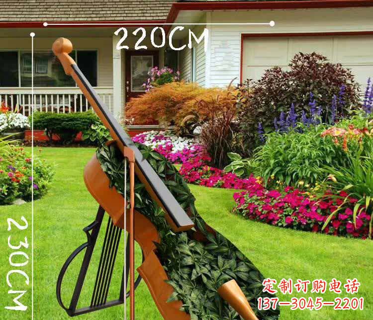 宁德不锈钢抽象大提琴雕塑1