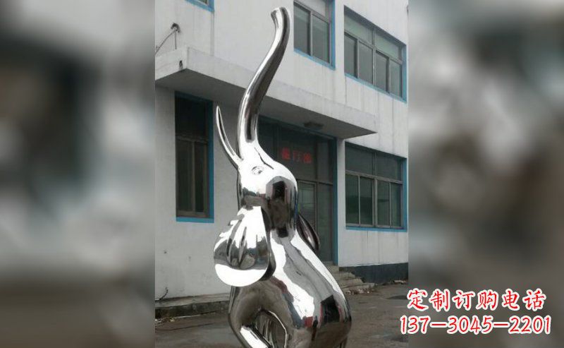 宁德不锈钢抽象大象雕塑