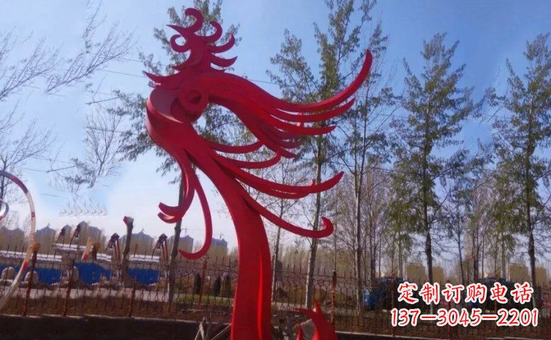 宁德不锈钢凤凰雕塑——象征着美丽与力量