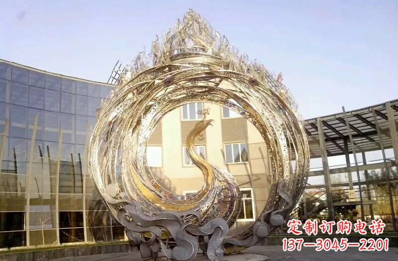 宁德不锈钢凤凰涅槃雕塑