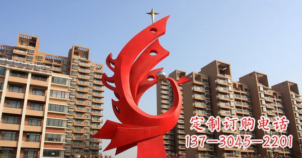 宁德凤凰灿烂的不锈钢雕塑