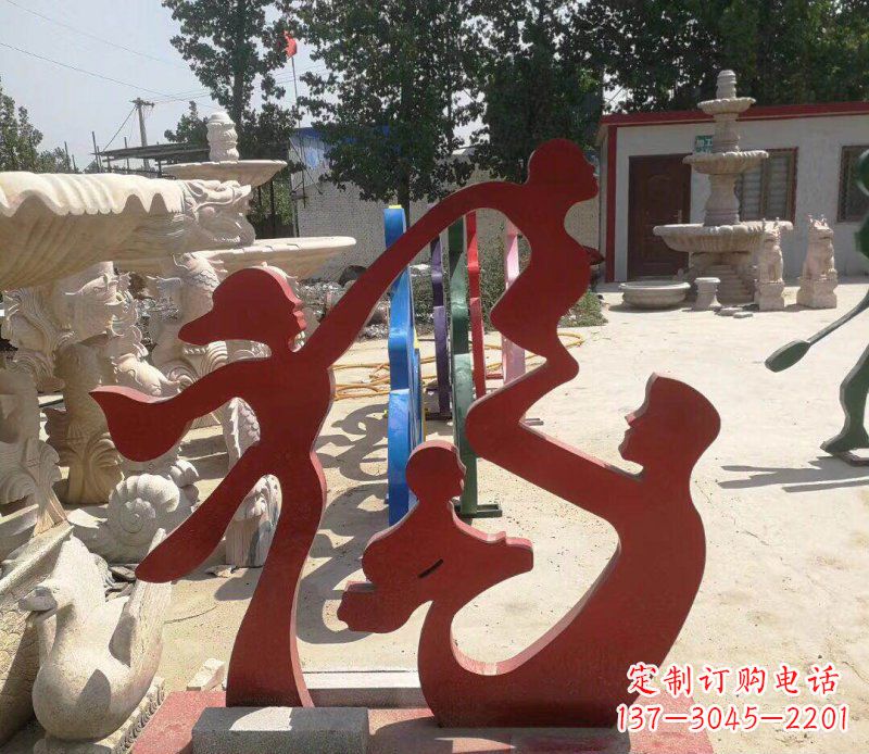 宁德不锈钢福字雕塑