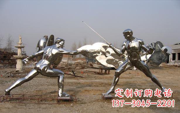 宁德不锈钢雕刻的运动员雕塑