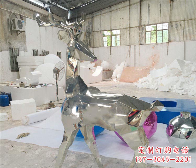 宁德不锈钢梅花鹿雕塑