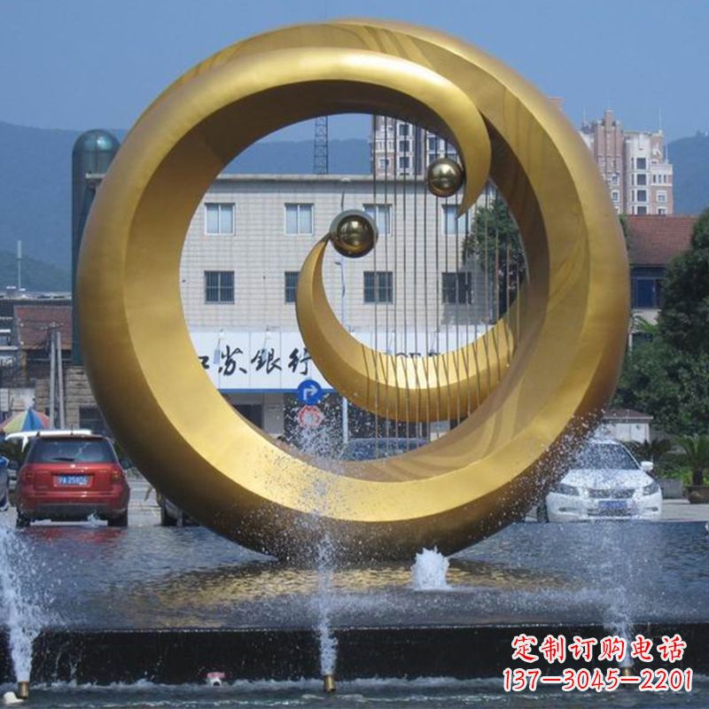 宁德不锈钢喷泉雕塑美丽与宁静