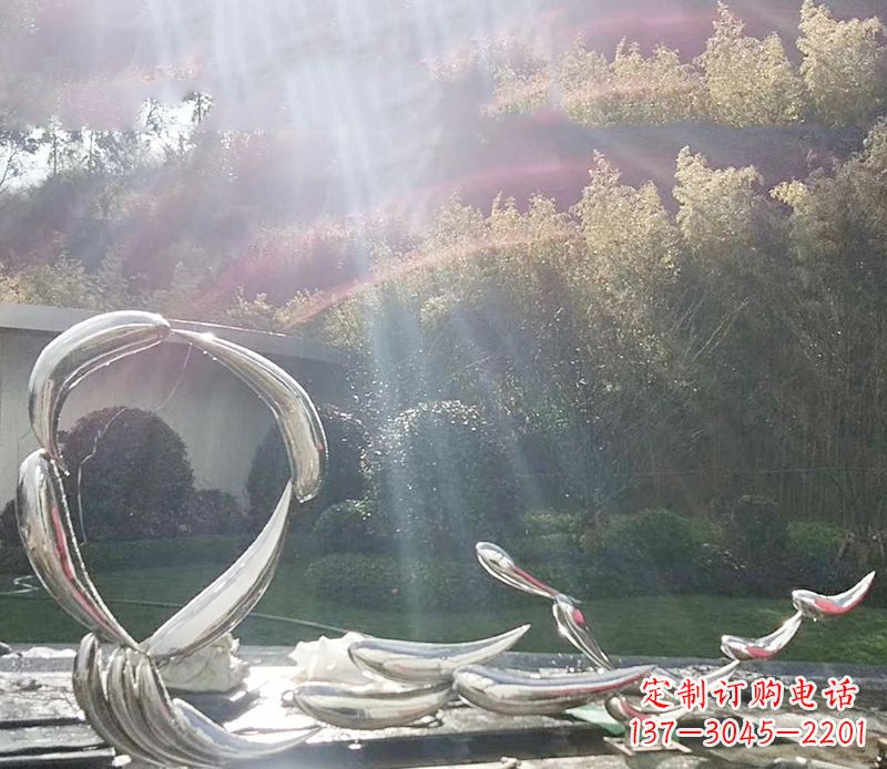 宁德不锈钢鲤鱼雕塑——寓意美好的象征