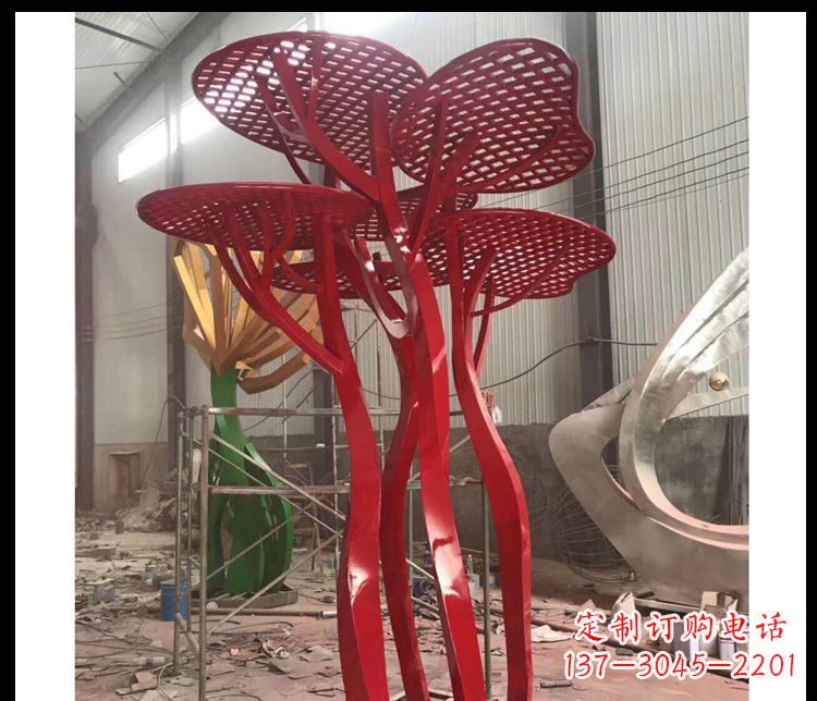 宁德不锈钢蘑菇景观雕塑