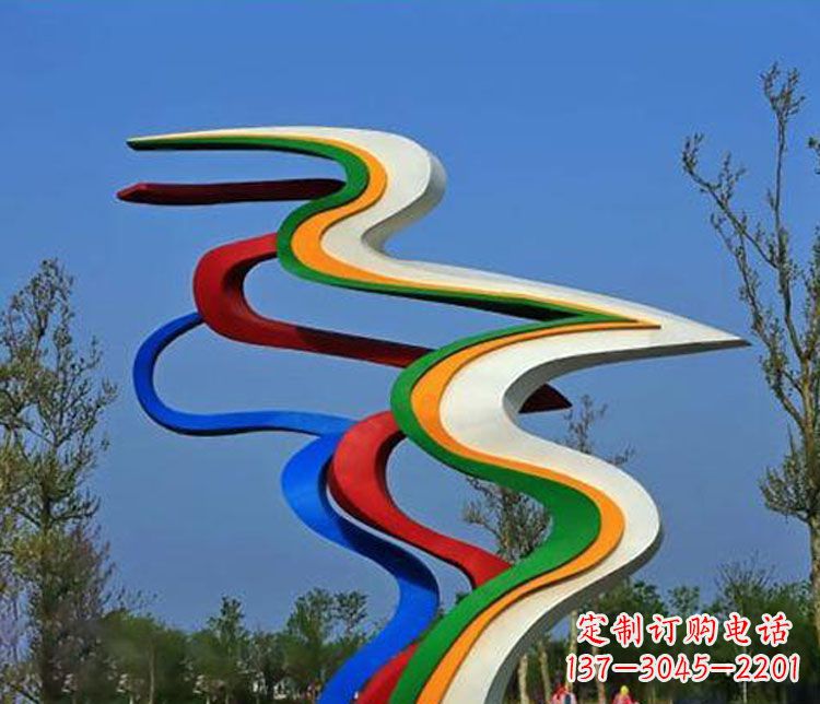 宁德精美不锈钢飘带雕塑