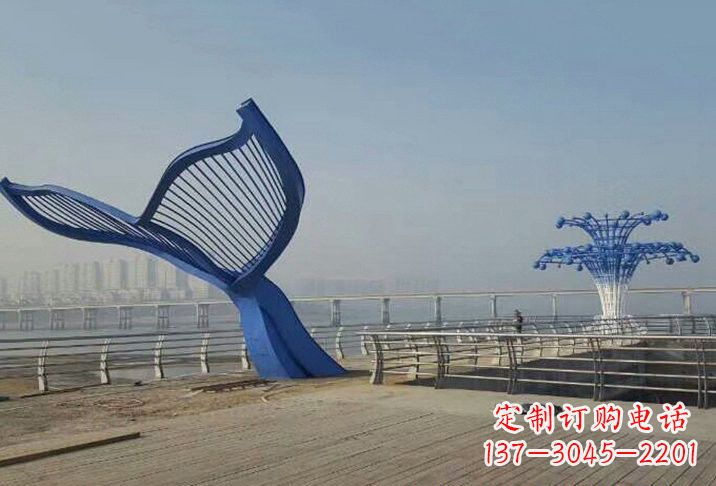 宁德不锈钢鲸鱼雕塑