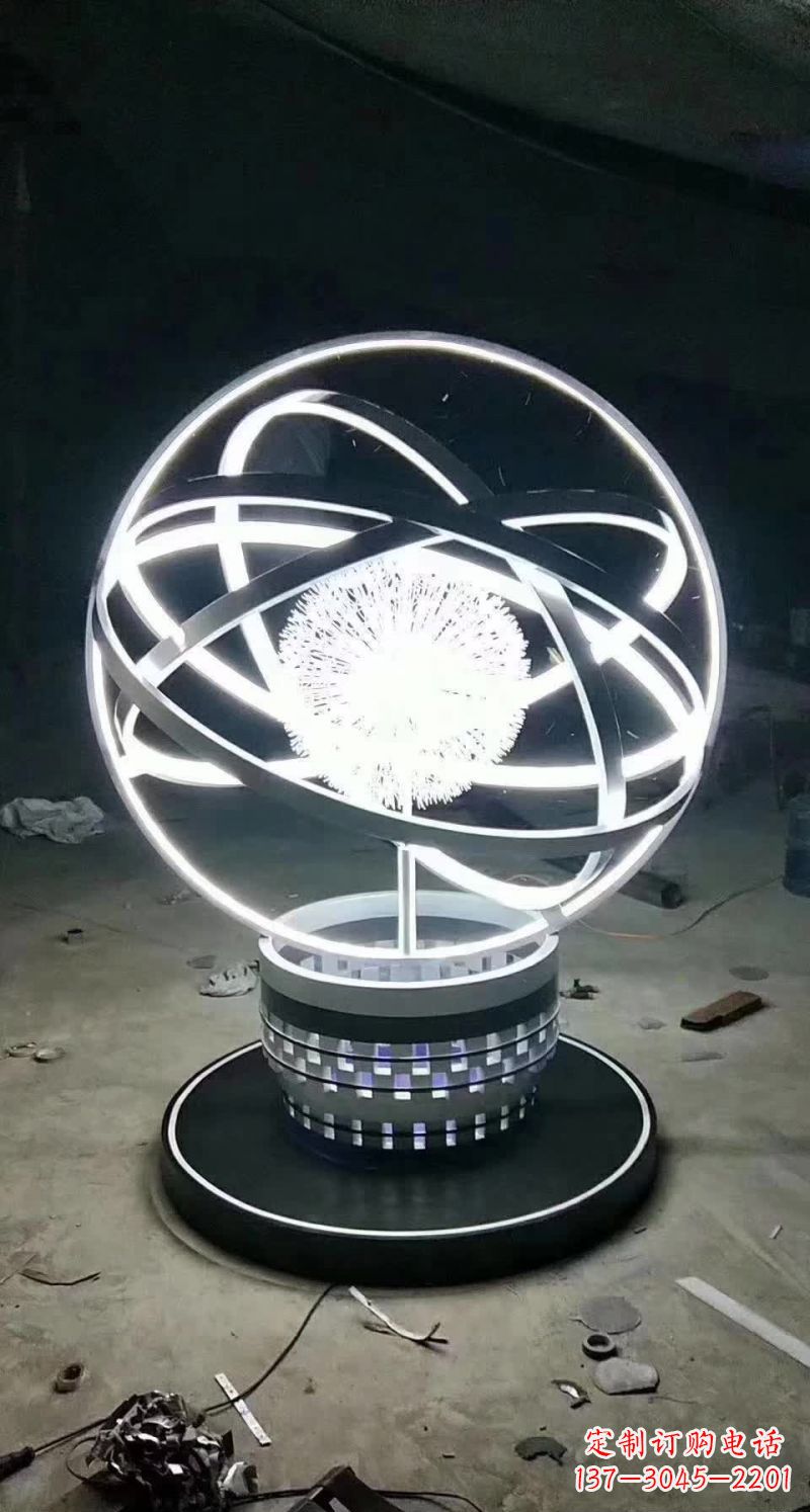 宁德不锈钢蒲公英圆环雕塑艺术之美