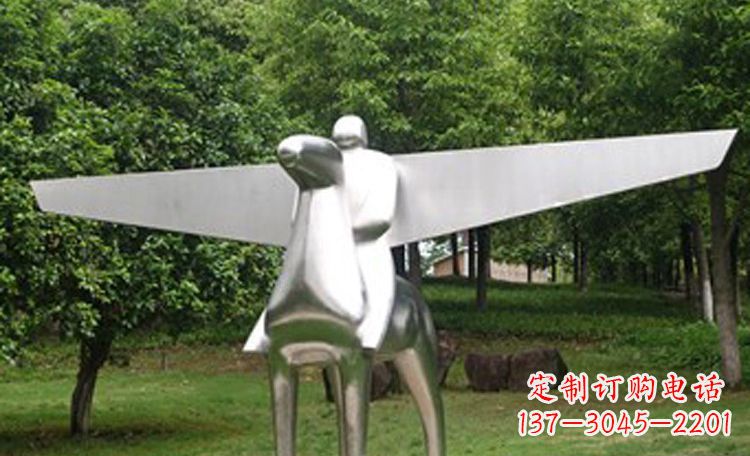 宁德不锈钢马雕塑完美集结动感与现代美学