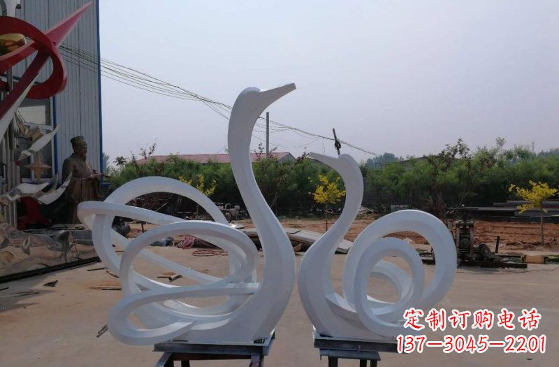 宁德精美不锈钢天鹅雕塑