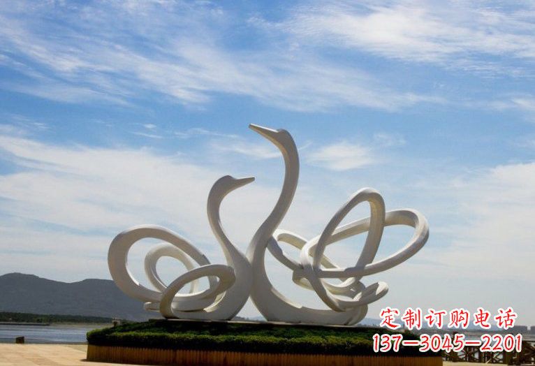 宁德不锈钢制天鹅雕塑