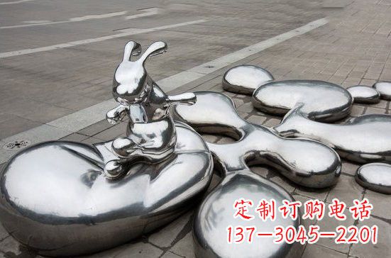 宁德不锈钢兔子雕塑