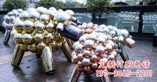 宁德不锈钢羊雕塑艺术与美感相结合
