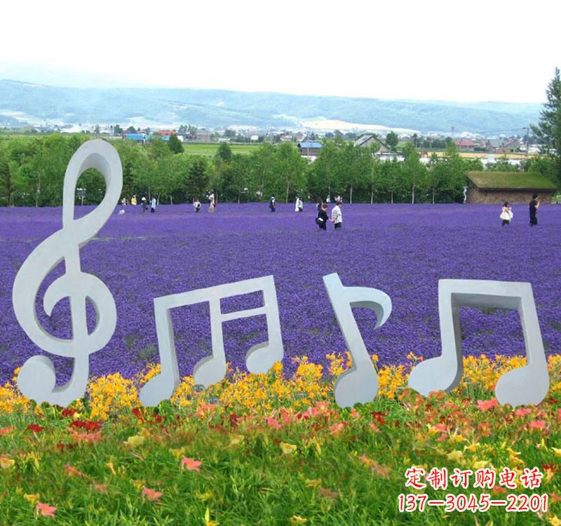 宁德不锈钢抽象音符雕塑