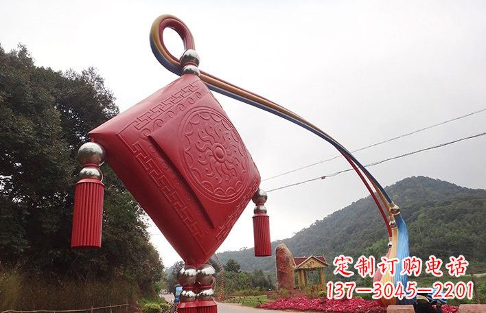 宁德不锈钢抽象中国结拱门