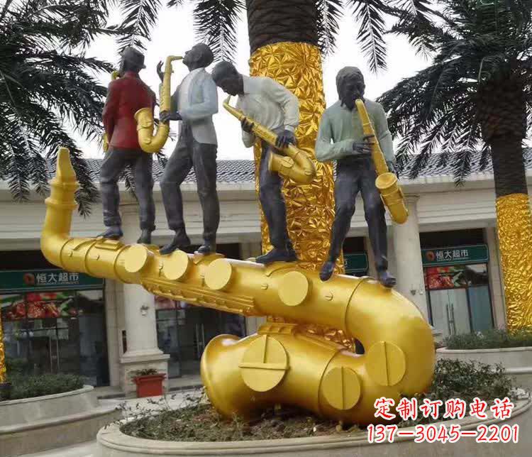 宁德不锈钢萨克斯雕塑精美绝伦