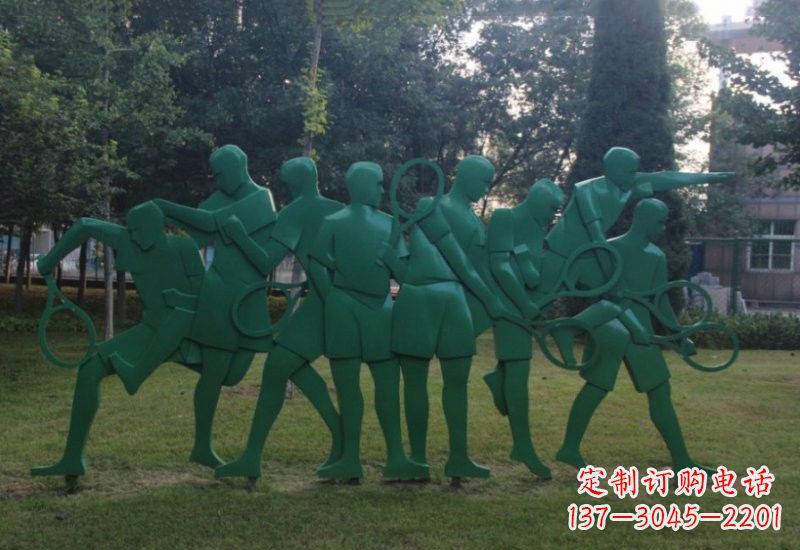 宁德不锈钢羽毛球人物雕塑精美绝伦