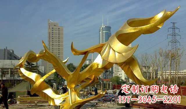 宁德不锈钢大雁雕塑——一件传承中华文化的艺术杰作