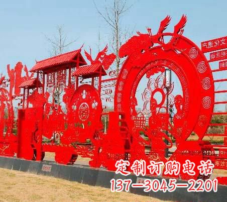 宁德不锈钢党旗雕塑——缅怀先烈、继续前进