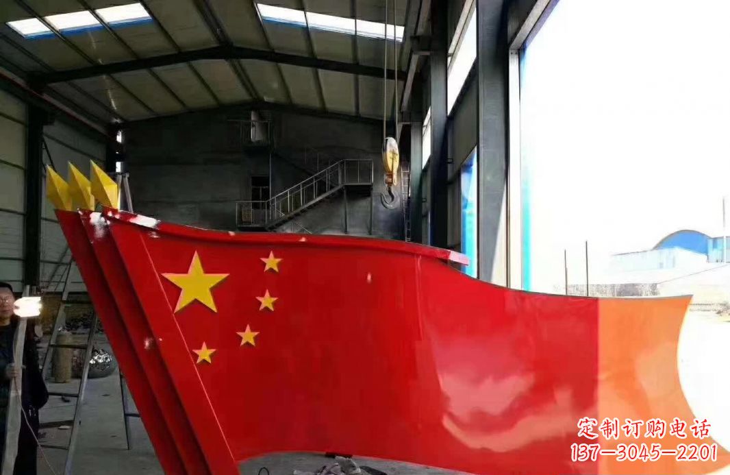 宁德不锈钢党旗雕塑象征着中国共产党的伟大