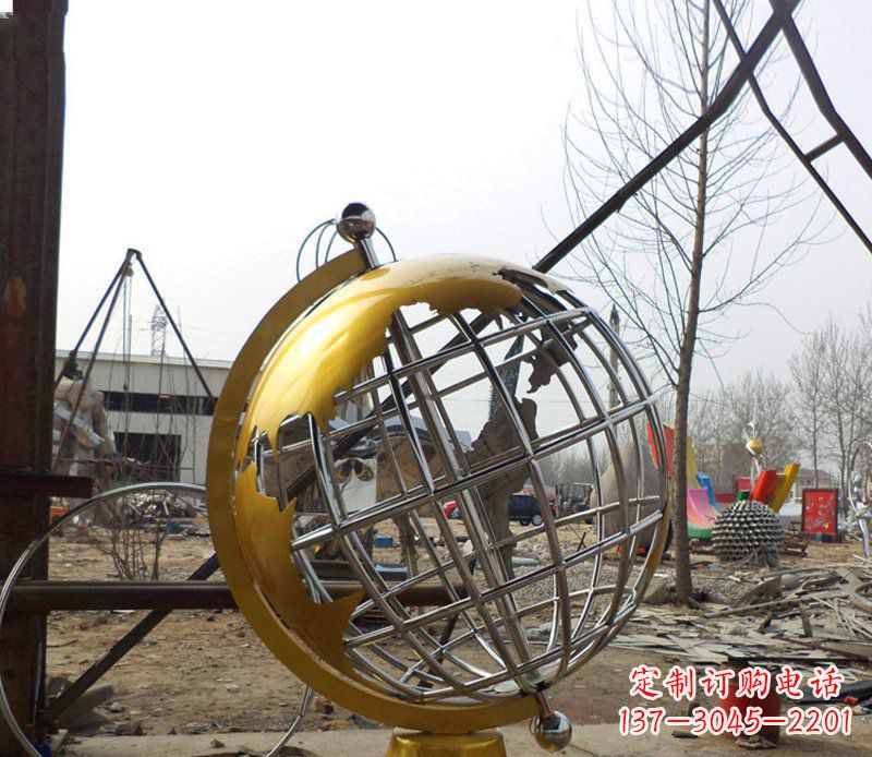 宁德不锈钢地球仪学校雕塑