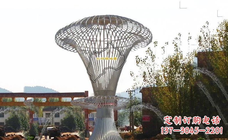宁德不锈钢地图标志城市景观雕塑