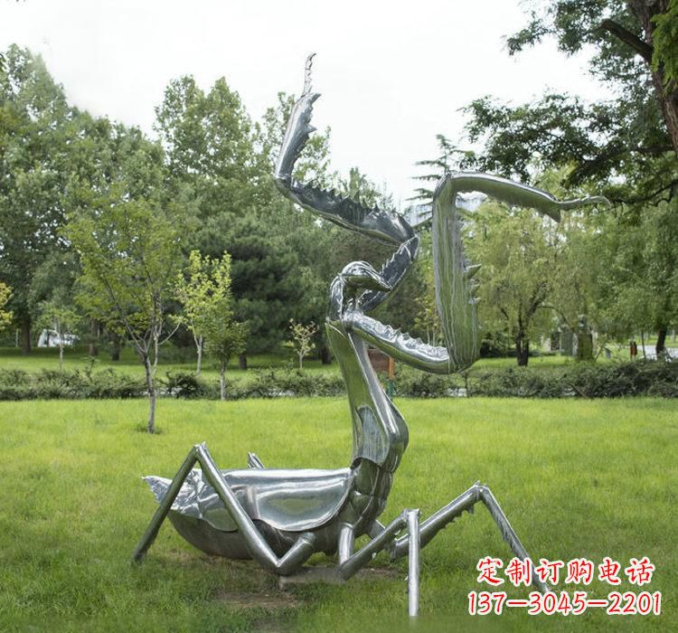 宁德不锈钢螳螂雕塑精雕细琢的艺术瑰宝