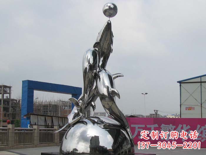 宁德海豚雕塑精美细腻的艺术品