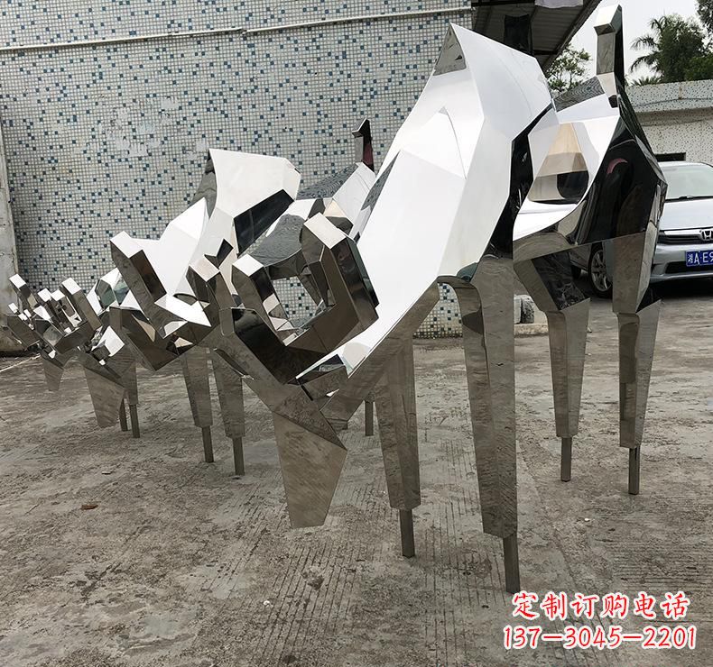 宁德不锈钢小鹿雕塑把自然美景带入家中