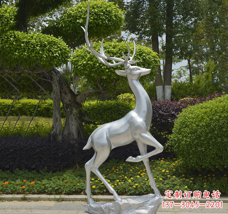 宁德不锈钢梅花鹿雕塑艺术与自然的完美结合