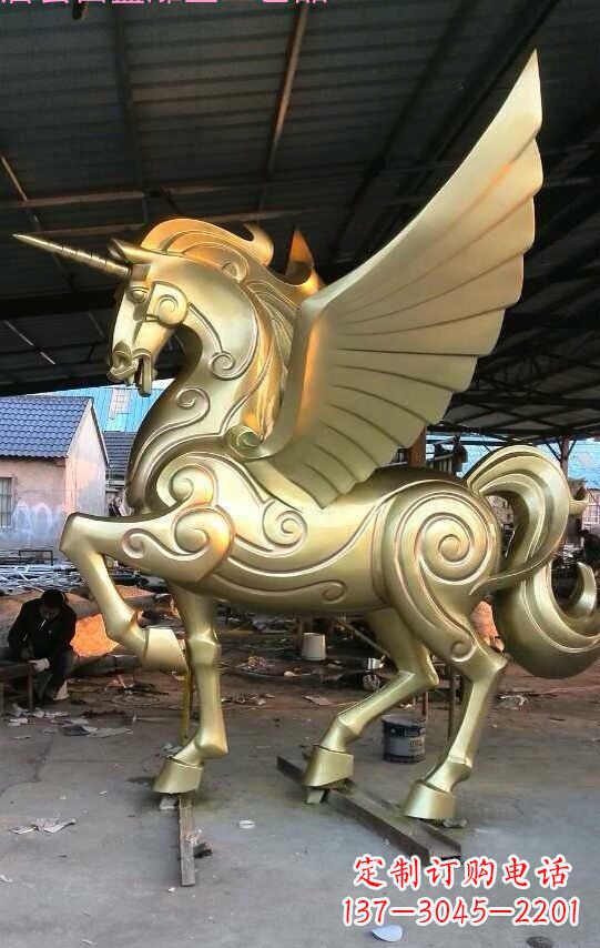 宁德不锈钢独角兽雕塑铸造精美绝伦