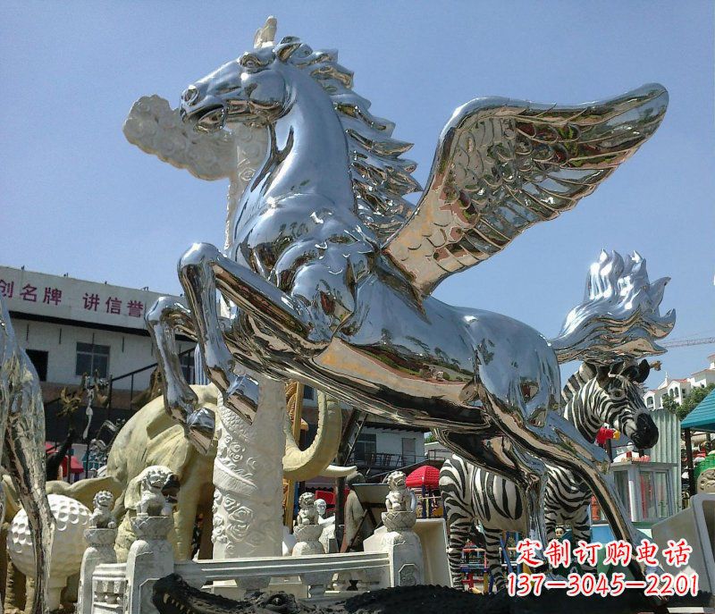 宁德不锈钢飞马雕塑——一座令人惊叹的艺术品