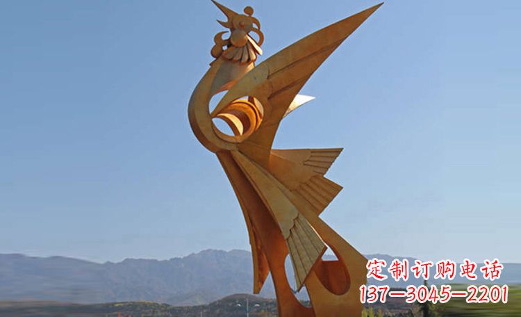 宁德不锈钢凤凰雕塑,给环境增添灵动之美
