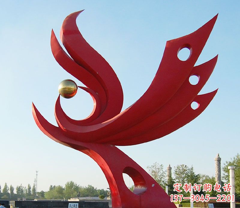宁德不锈钢凤凰雕塑——传承千百年传统文化