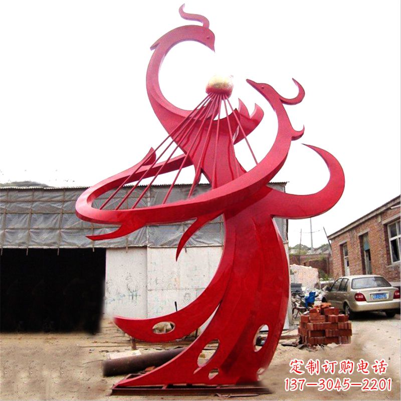 宁德不锈钢凤凰雕塑绚丽多彩的艺术瑰宝
