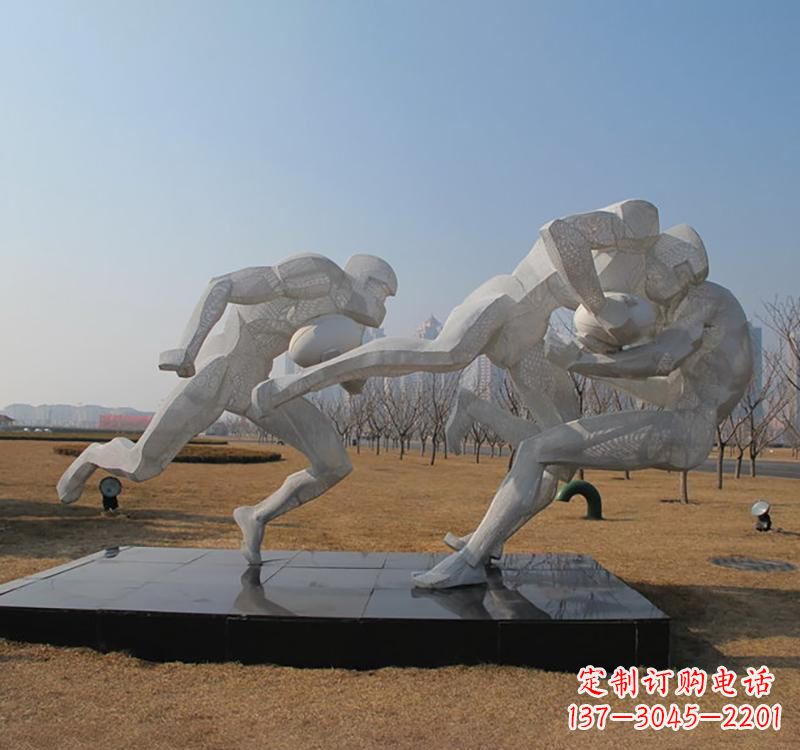 宁德不锈钢橄榄球雕塑