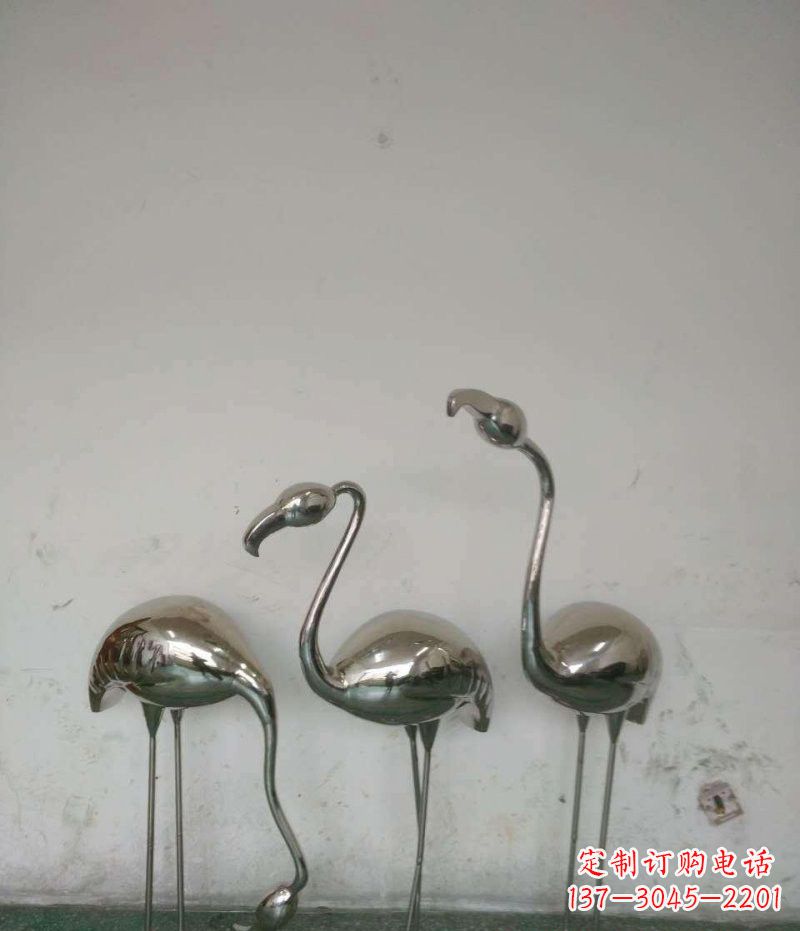 宁德不锈钢火烈鸟雕塑精美的艺术之作