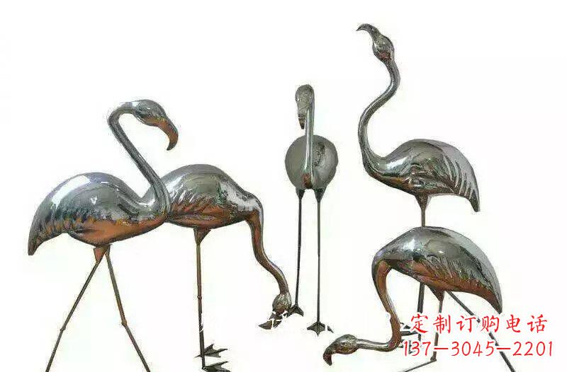 宁德不锈钢火烈鸟雕塑——美丽的自然之美