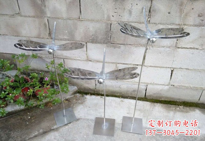 宁德动物雕塑不锈钢蜻蜓的精美镜面