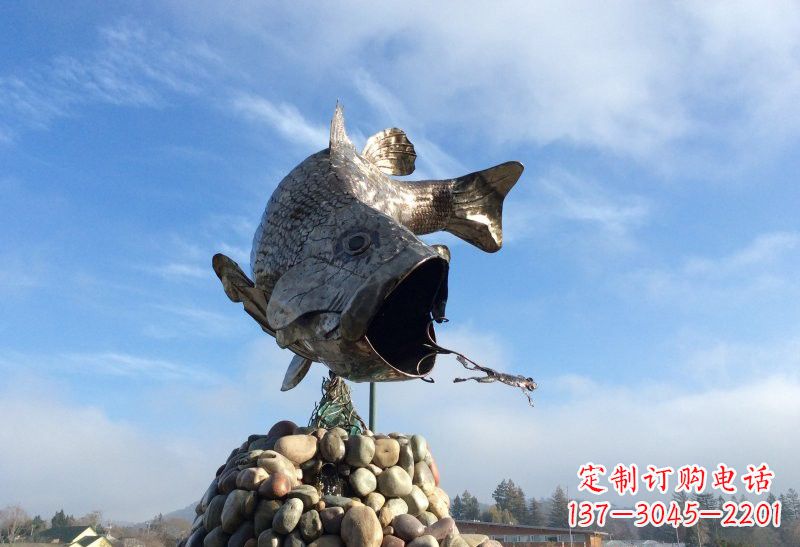 宁德不锈钢鲤鱼雕塑