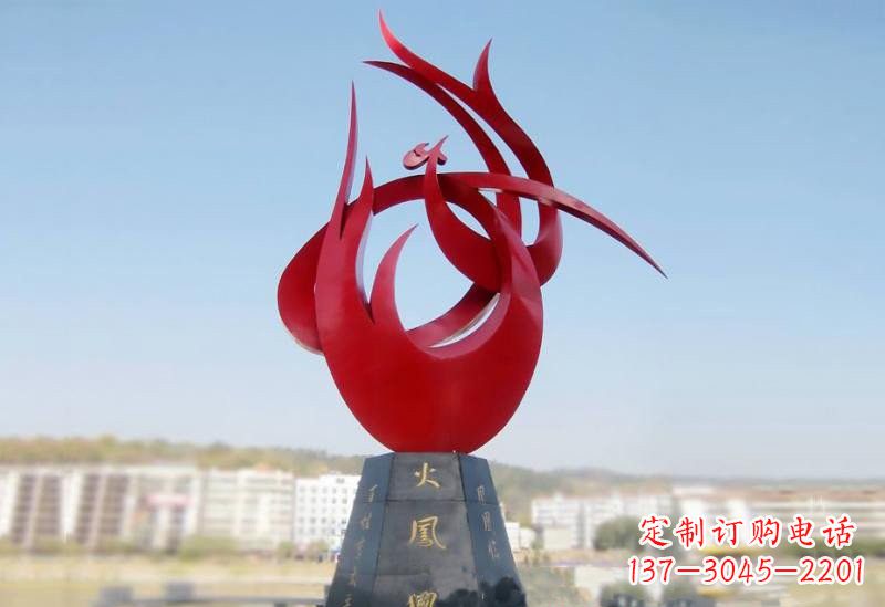 宁德凤凰雕塑——点缀不锈钢公园