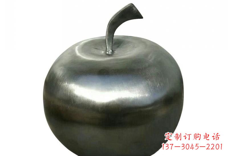 宁德不锈钢苹果雕塑精美的艺术之作