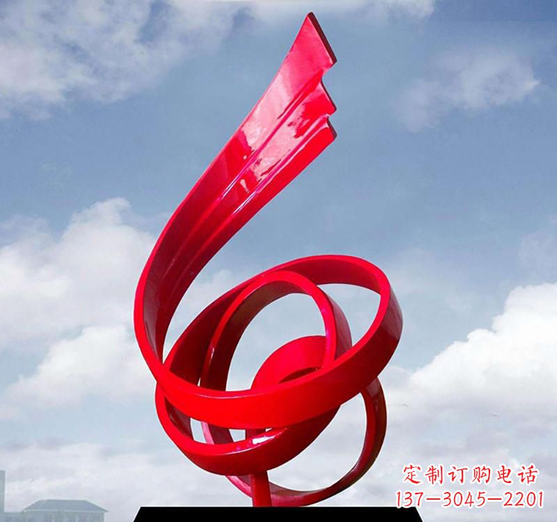 宁德美丽的飘带雕塑——城市的精灵
