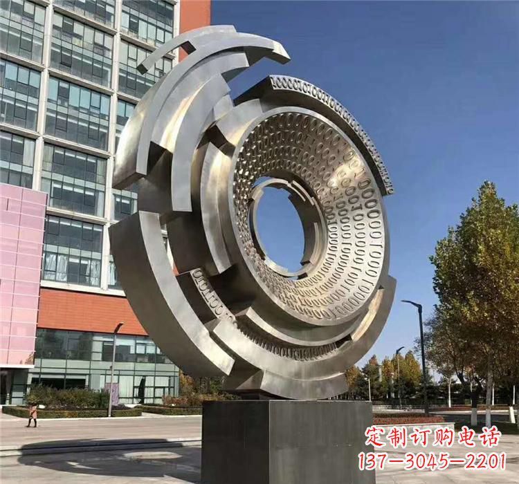 宁德不锈钢广场齿轮雕塑