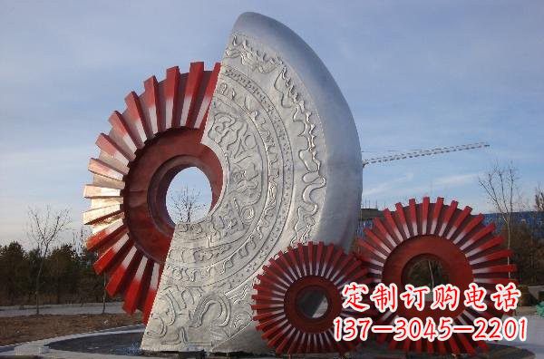 宁德不锈钢广场抽象齿轮雕塑