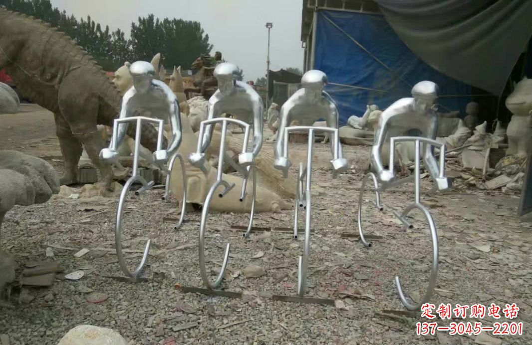 宁德不锈钢自行车雕塑——美丽的自行车文化精神
