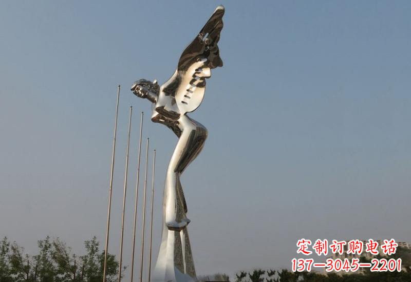 宁德不锈钢广场抽象天使雕塑