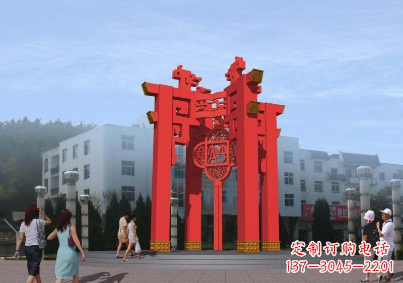 宁德不锈钢广场大型抽象灯笼设计图雕塑